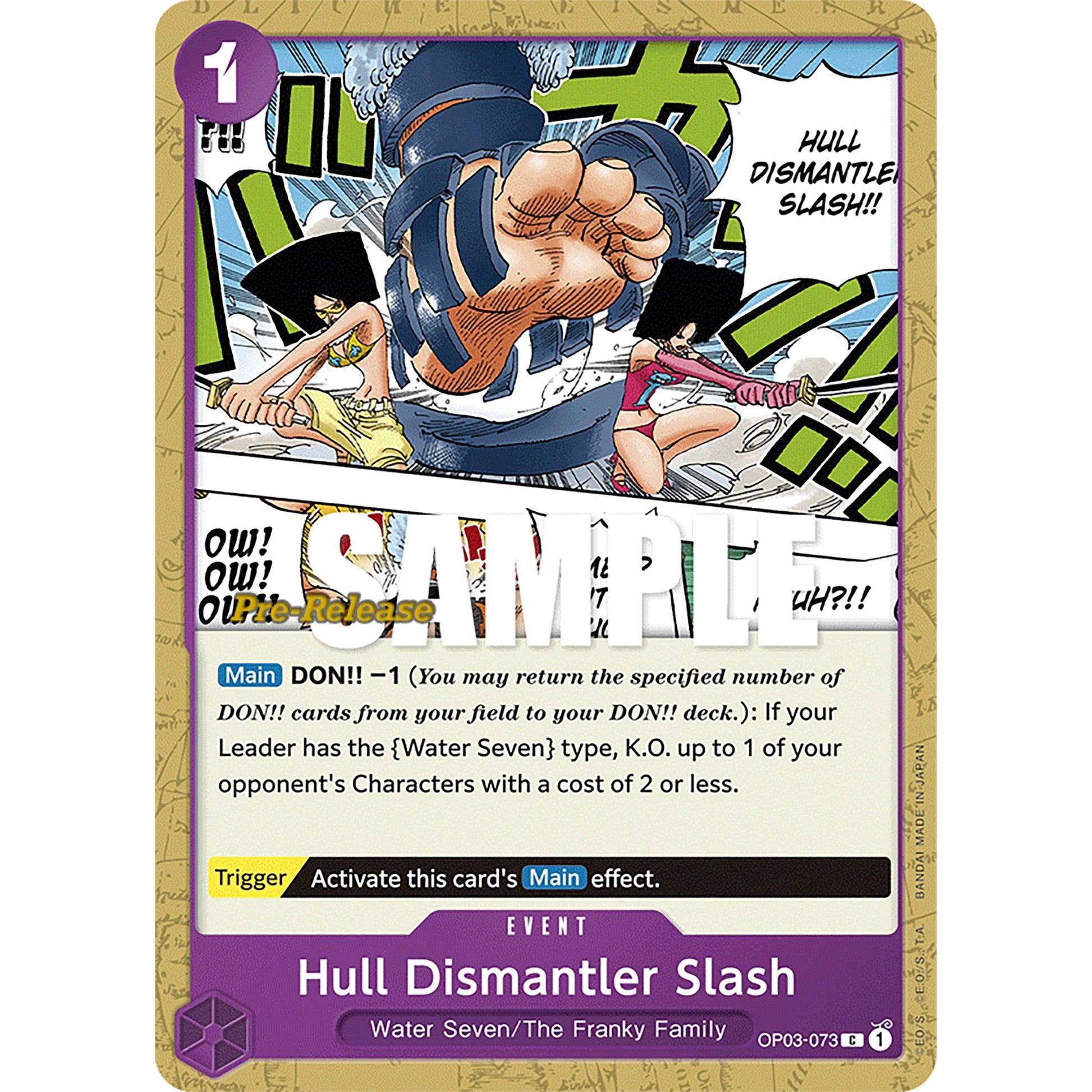 Image for Hull Dismantler Slash (OP03-073) (OP03 PRE) - One Piece Card Game