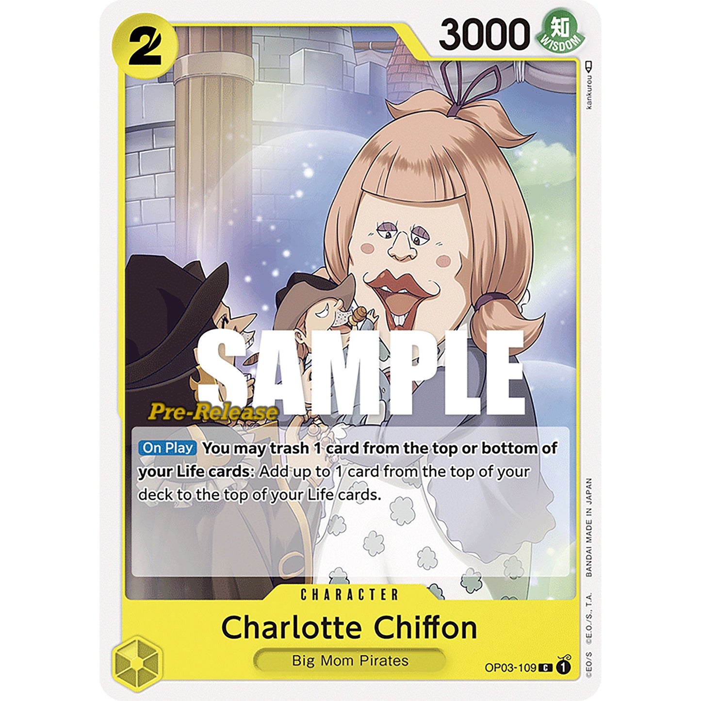 Image for Charlotte Chiffon (OP03-109) (OP03 PRE) - One Piece Card Game