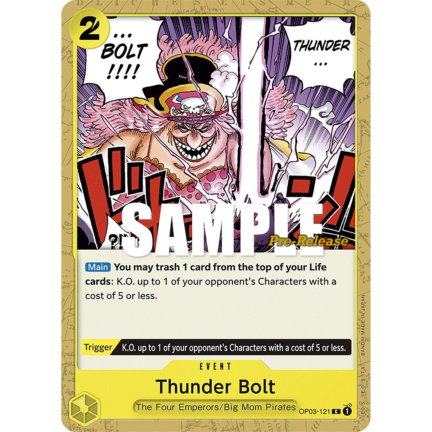 Image for Thunder Bolt (OP03-121) (OP03 PRE) - One Piece Card Game