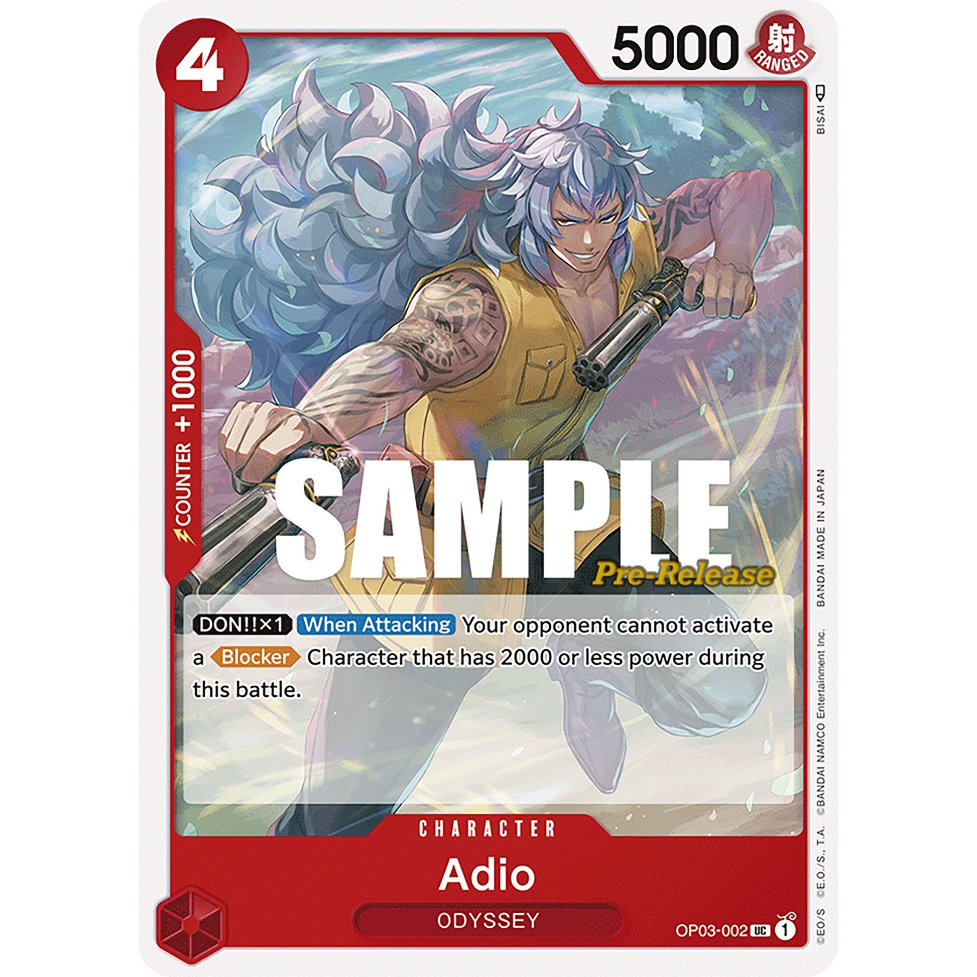Image for Adio (OP03-002) (OP03 PRE) - One Piece Card Game