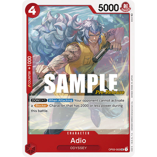 Image for Adio (OP03-002) (OP03 PRE) - One Piece Card Game