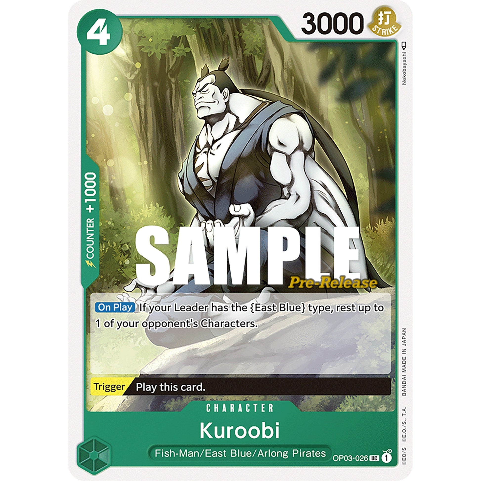 Image for Kuroobi (OP03-026) (OP03 PRE) - One Piece Card Game