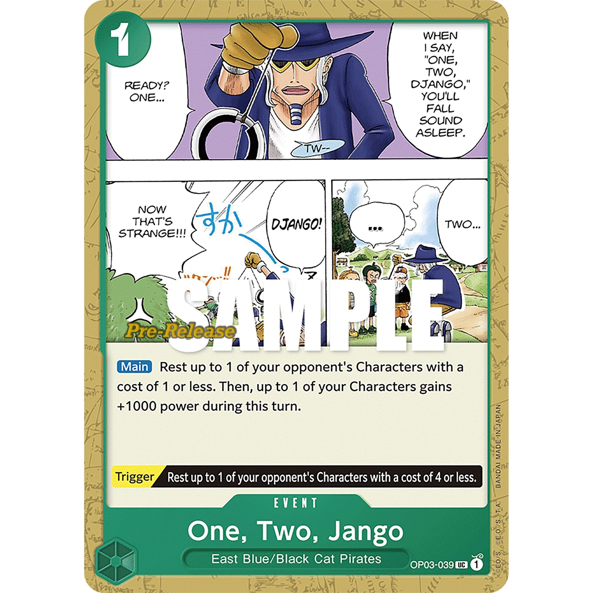 Image for One, Two, Jango (OP03-039) (OP03 PRE) - One Piece Card Game