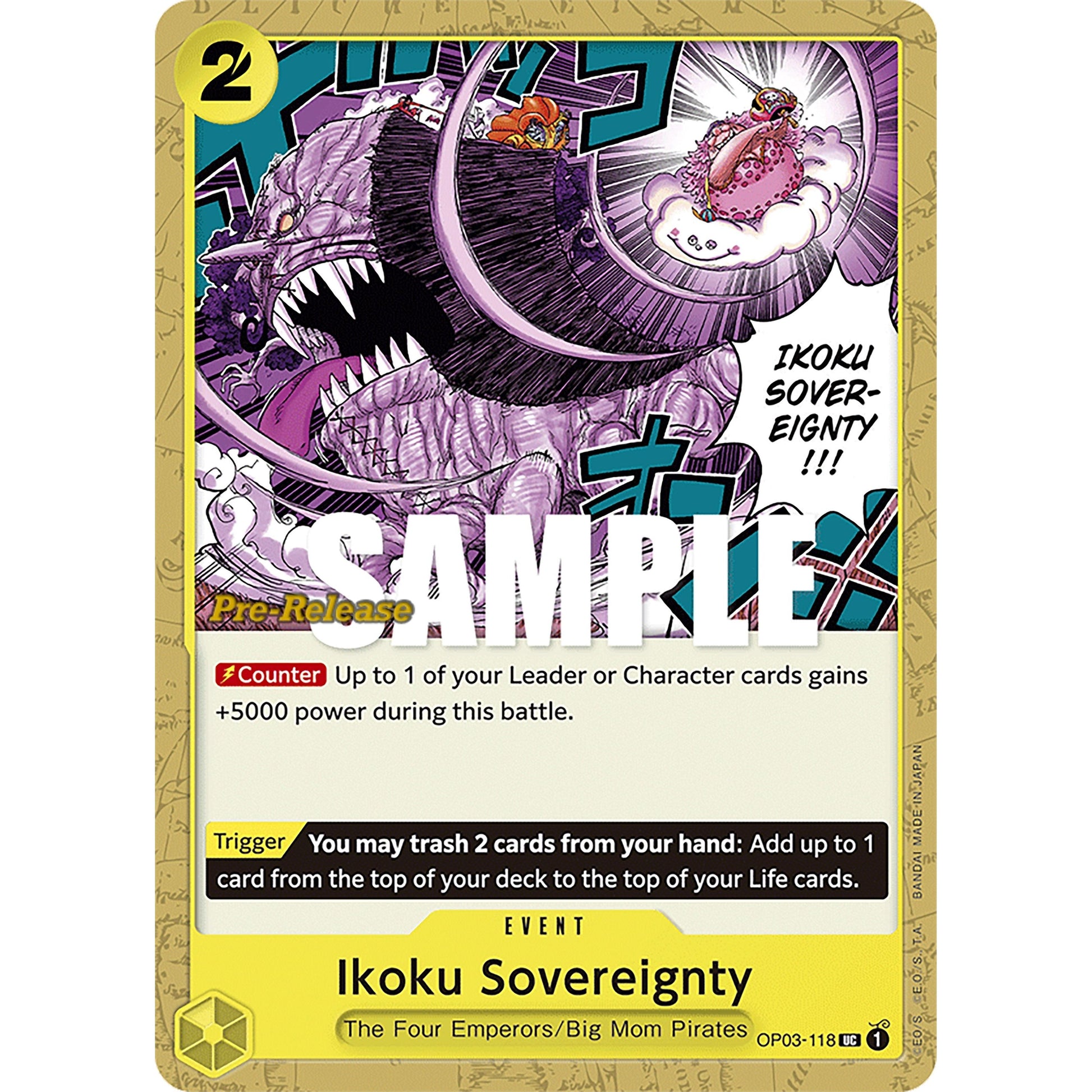 Image for Ikoku Sovereignty (OP03-118) (OP03 PRE) - One Piece Card Game