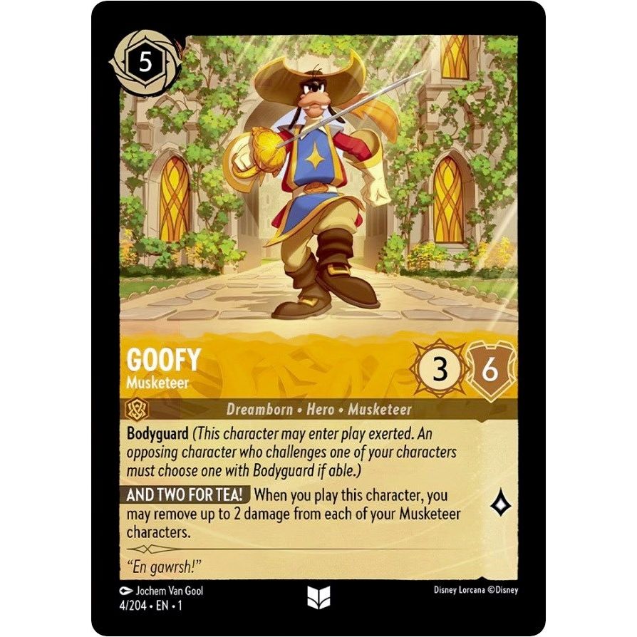 Image for Goofy - Musketeer (4/204) (1) - Disney Lorcana