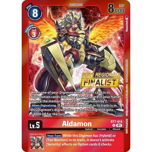 Image for Aldamon (2023 Regionals Finalist) (BT7-014 U) (BT07) - Digimon Card Game