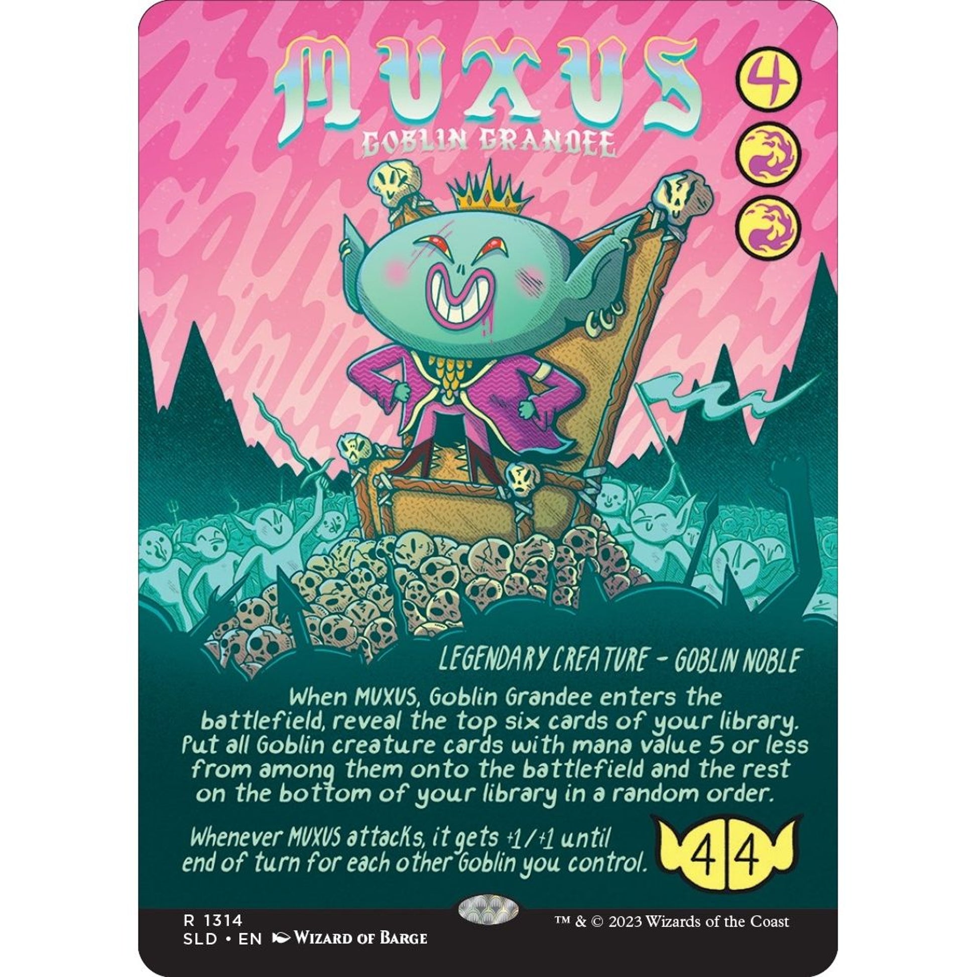 Image for Muxus, Goblin Grandee (1314) (SLD) - Magic: The Gathering