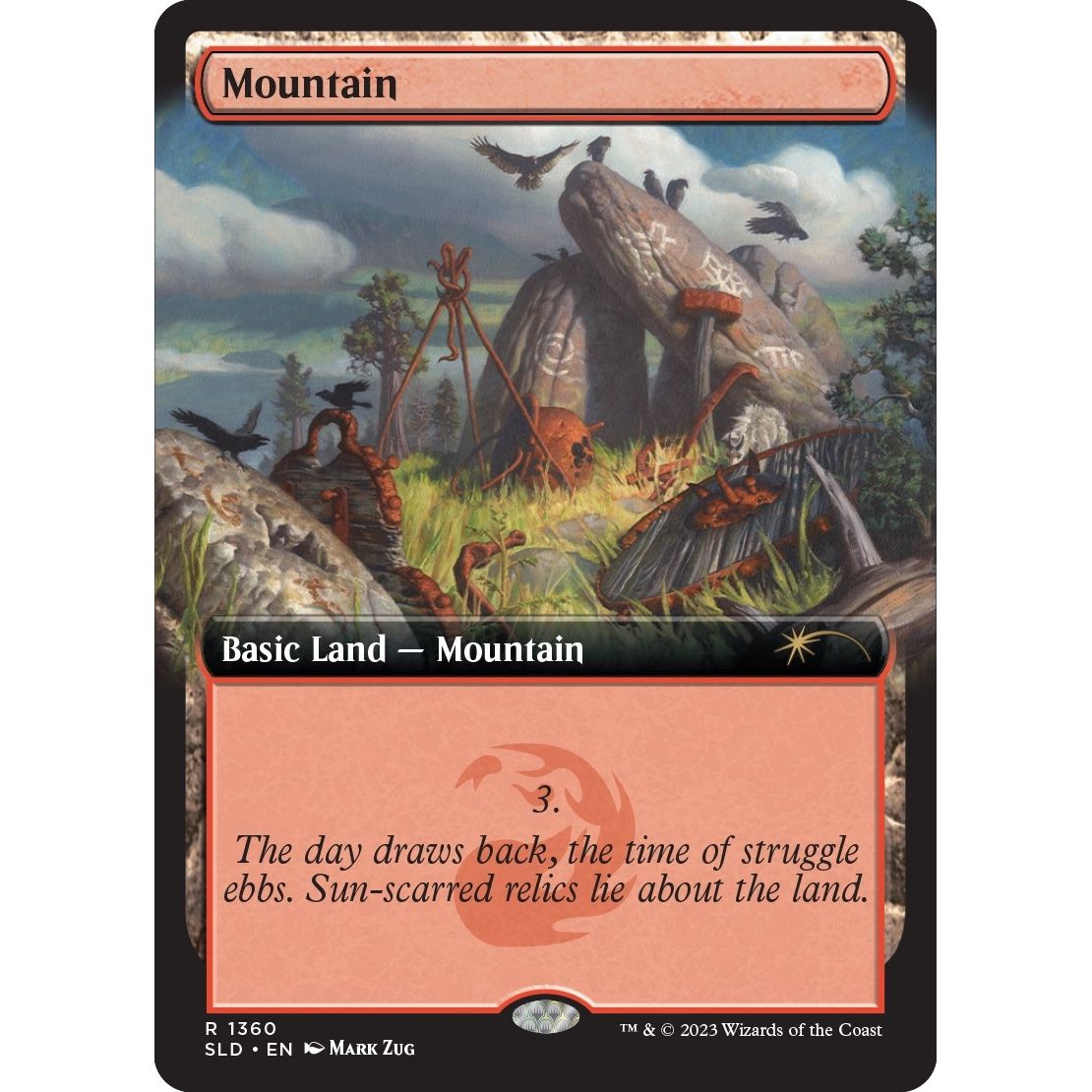 Image for Mountain (1360) (1360) (SLD) - Magic: The Gathering