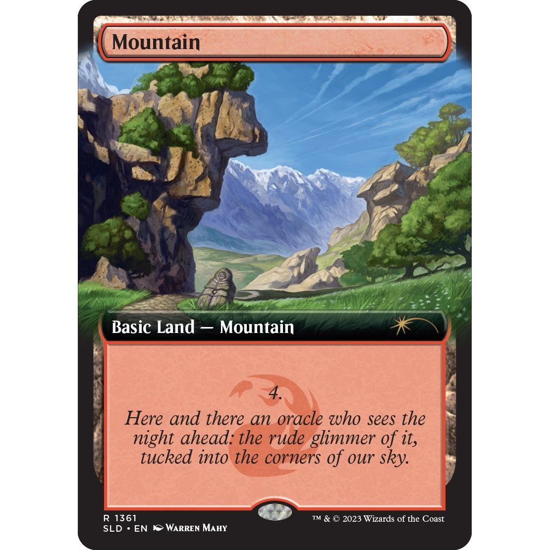 Image for Mountain (1361) (1361) (SLD) - Magic: The Gathering