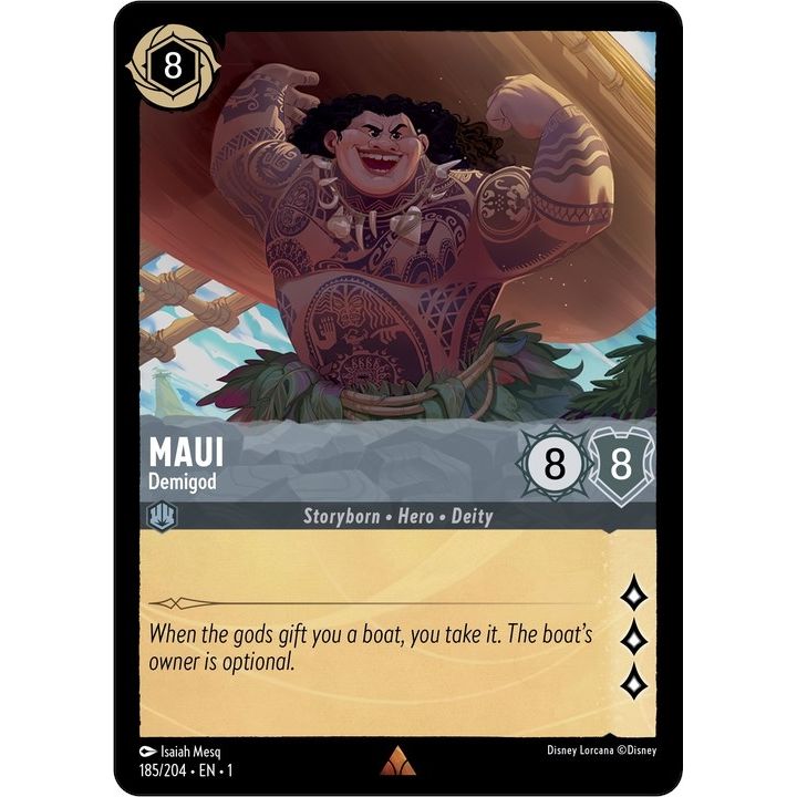 Image for Maui - Demigod (185/204) (1) - Disney Lorcana