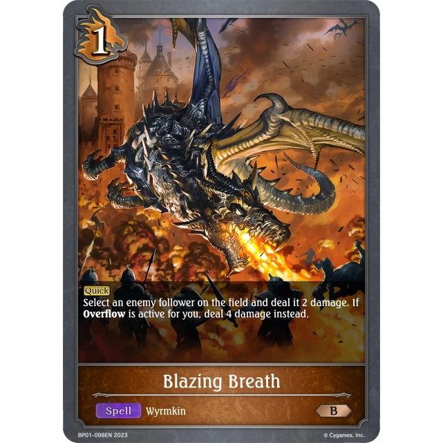 Image for Blazing Breath (BP01-098EN) (BP01) - Shadowverse: Evolve