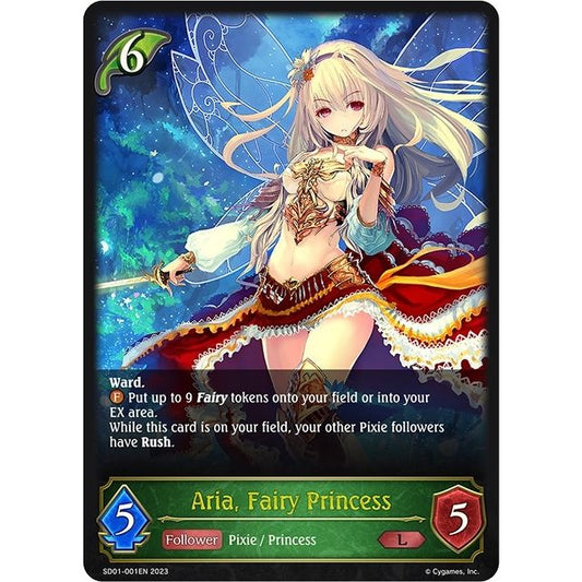 Image for Aria, Fairy Princess (SD01-001EN) (SD01) - Shadowverse: Evolve