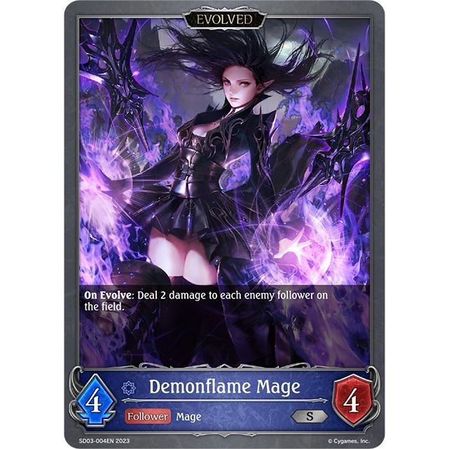 Image for Demonflame Mage (Evolved) (SD03-004EN) (SD03) - Shadowverse: Evolve