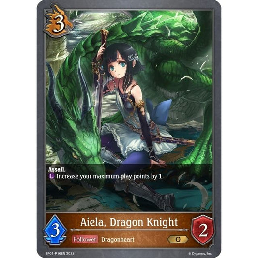Image for Aiela, Dragon Knight P16EN (Foil) (BP01-P16EN) (BP01) - Shadowverse: Evolve