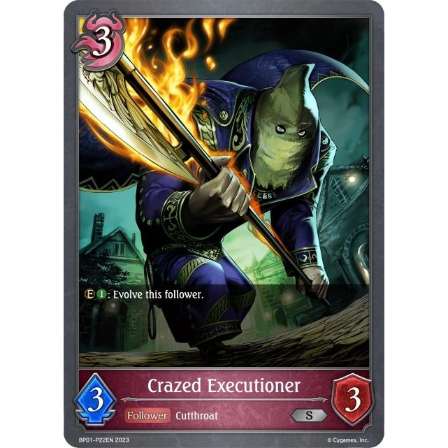 Image for Crazed Executioner - P22EN (Foil) (BP01-P22EN) (BP01) - Shadowverse: Evolve