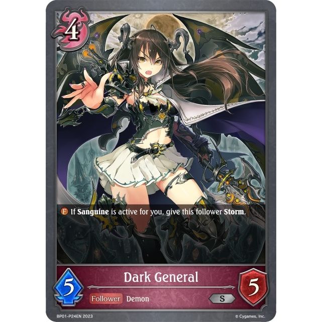 Image for Dark General - P24EN (Foil) (BP01-P24EN) (BP01) - Shadowverse: Evolve