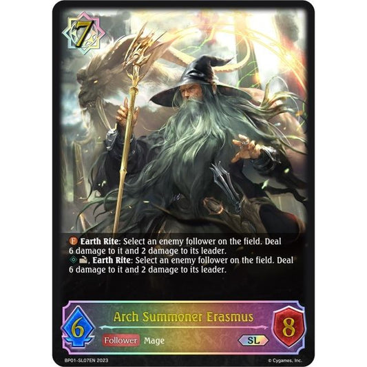 Image for Arch Summoner Erasmus (SL) (BP01-SL07EN) (BP01) - Shadowverse: Evolve
