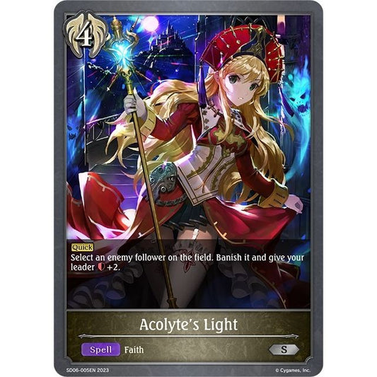 Image for Acolyte's Light (SD06-005EN) (SD06) - Shadowverse: Evolve