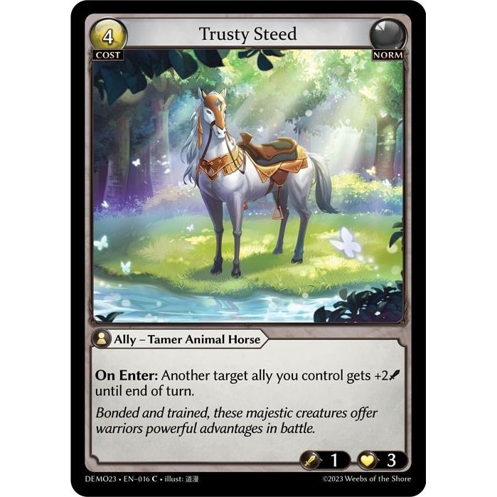 Image for Trusty Steed (016) (DEMO23) - Grand Archive TCG