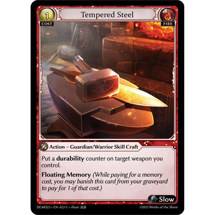 Image for Tempered Steel (023) (DEMO23) - Grand Archive TCG