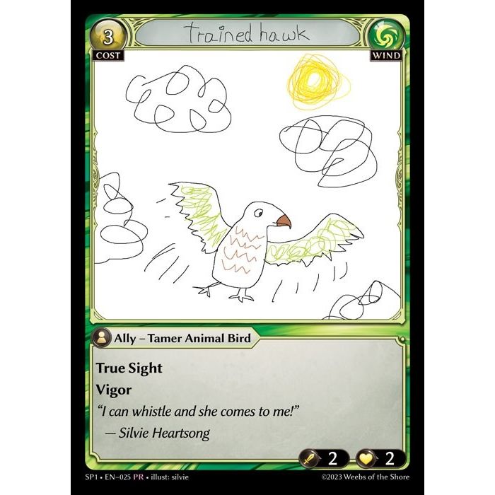 Image for Trained Hawk (025) (SP1) - Grand Archive TCG