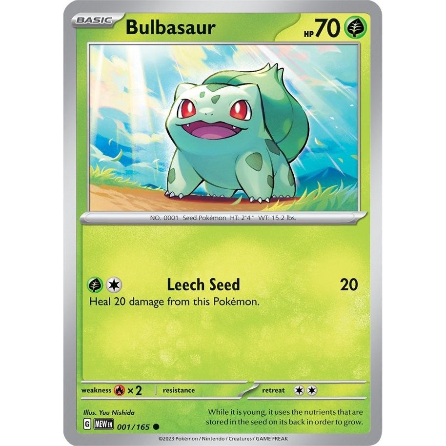 Image for Bulbasaur (001/165) (MEW) - Pokemon
