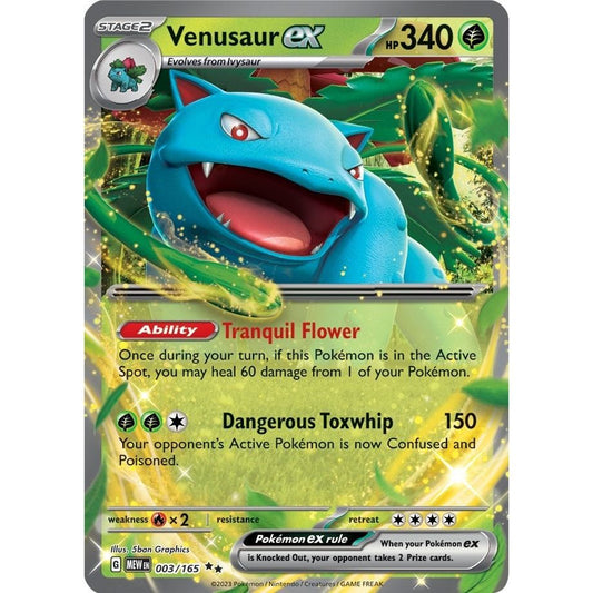 Image for Venusaur ex (003/165) (MEW) - Pokemon