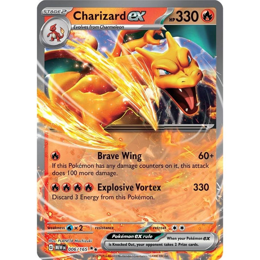 Image for Charizard ex (006/165) (MEW) - Pokemon