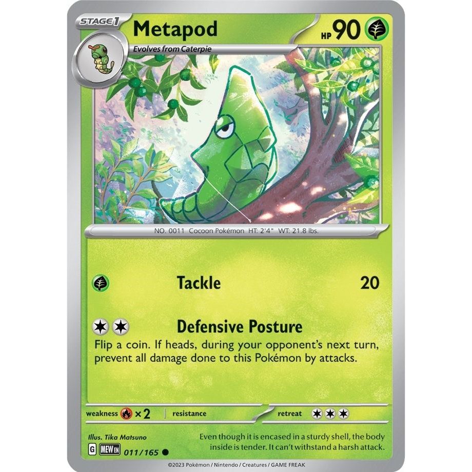 Image for Metapod (011/165) (MEW) - Pokemon