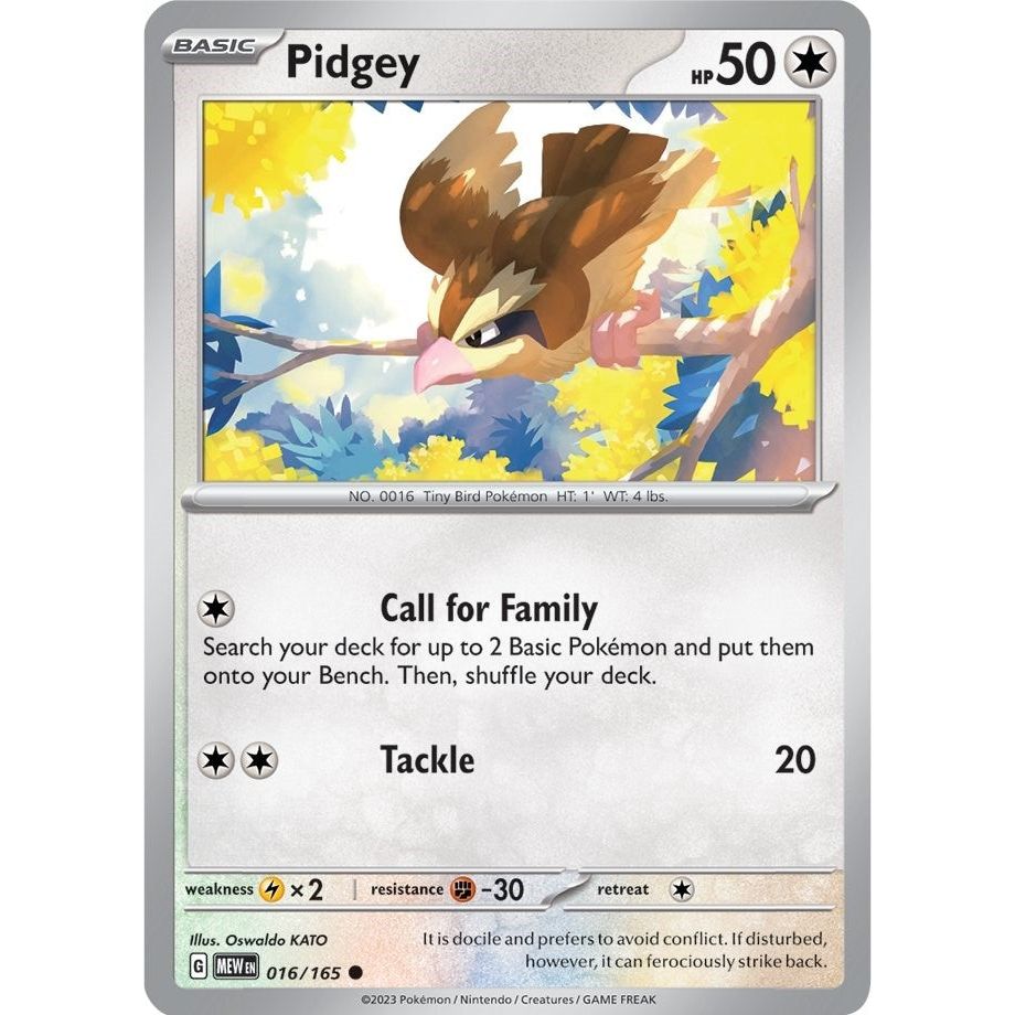Image for Pidgey (016/165) (MEW) - Pokemon