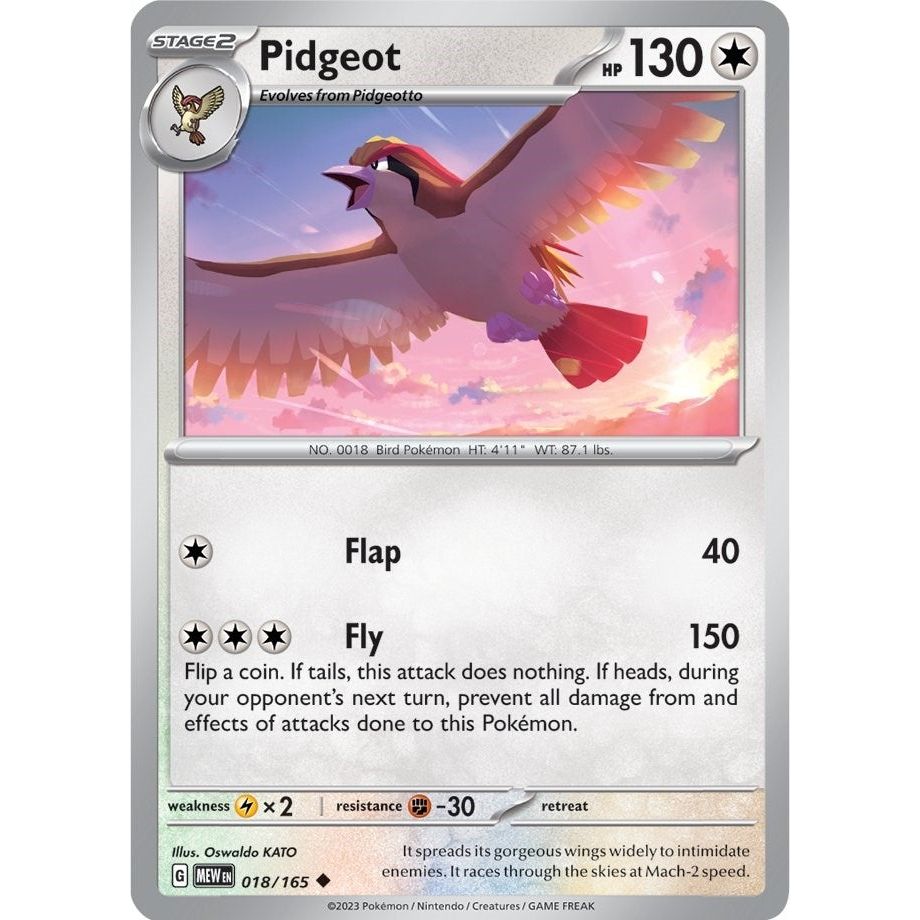 Image for Pidgeot (018/165) (MEW) - Pokemon