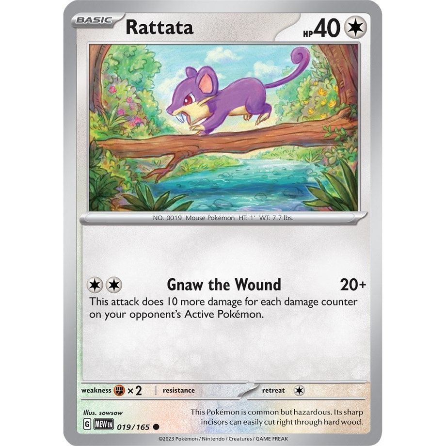 Image for Rattata (019/165) (MEW) - Pokemon