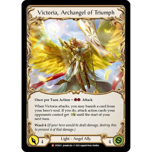 Image for Figment of Triumph // Victoria, Archangel of Triumph (DTD011) (DTD) - Flesh and Blood TCG