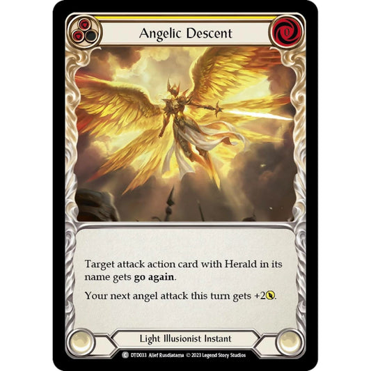 Image for Angelic Descent (Yellow) (DTD033) (DTD) - Flesh and Blood TCG