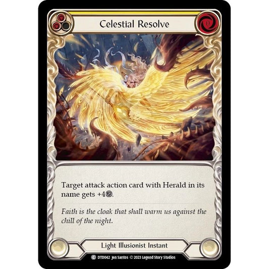 Image for Celestial Resolve (Yellow) (DTD042) (DTD) - Flesh and Blood TCG