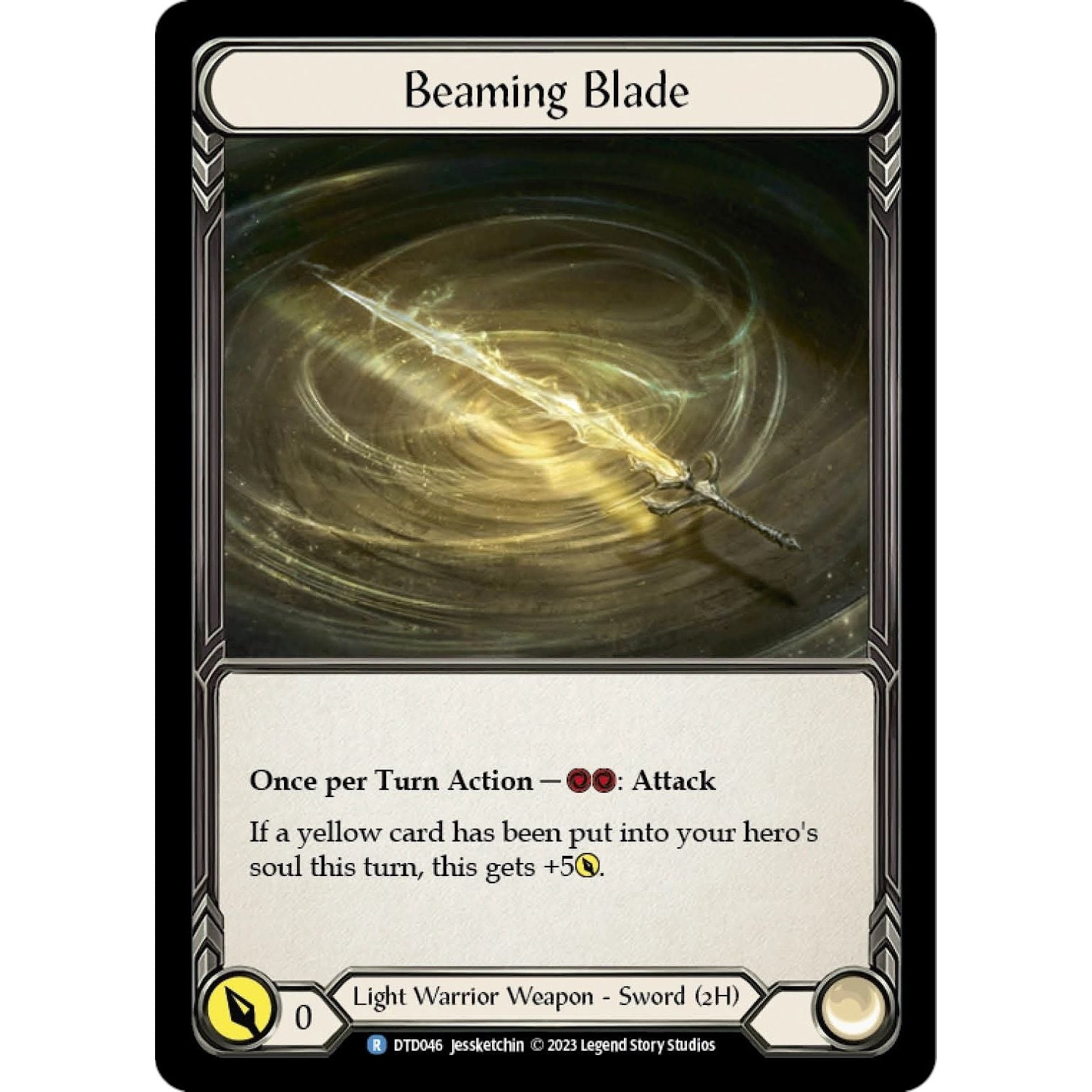 Image for Beaming Blade (DTD046) (DTD) - Flesh and Blood TCG