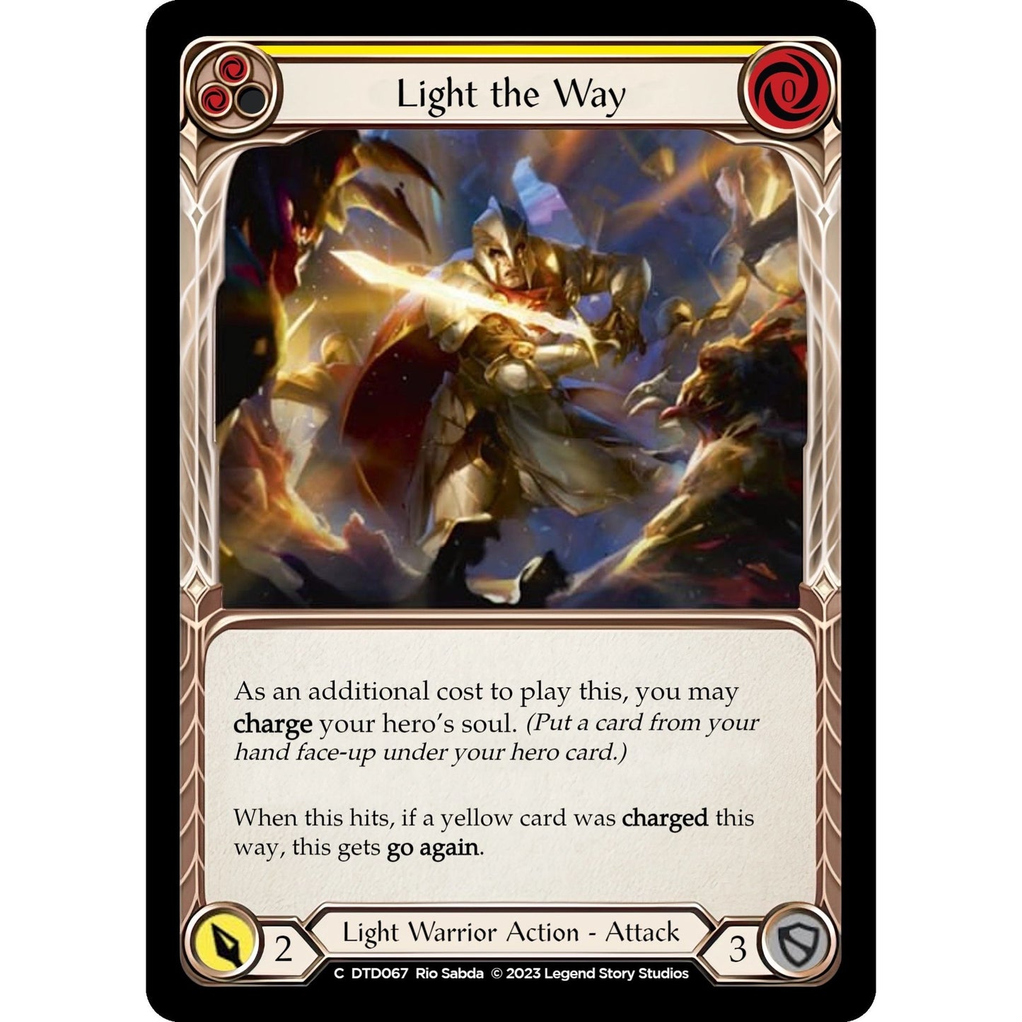 Image for Light the Way (Yellow) (DTD067) (DTD) - Flesh and Blood TCG