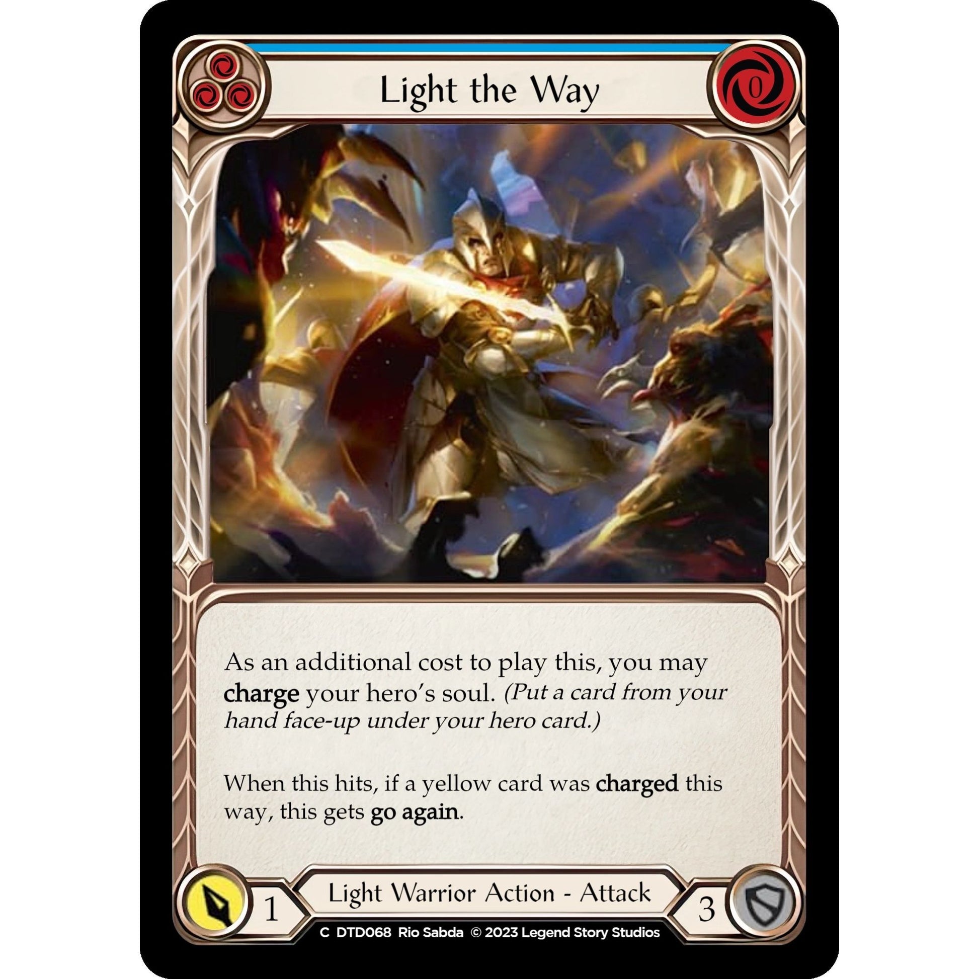 Image for Light the Way (Blue) (DTD068) (DTD) - Flesh and Blood TCG