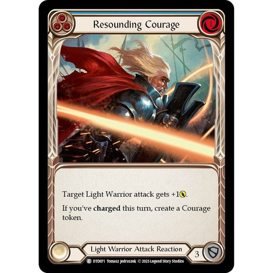 Image for Resounding Courage (Blue) (DTD071) (DTD) - Flesh and Blood TCG