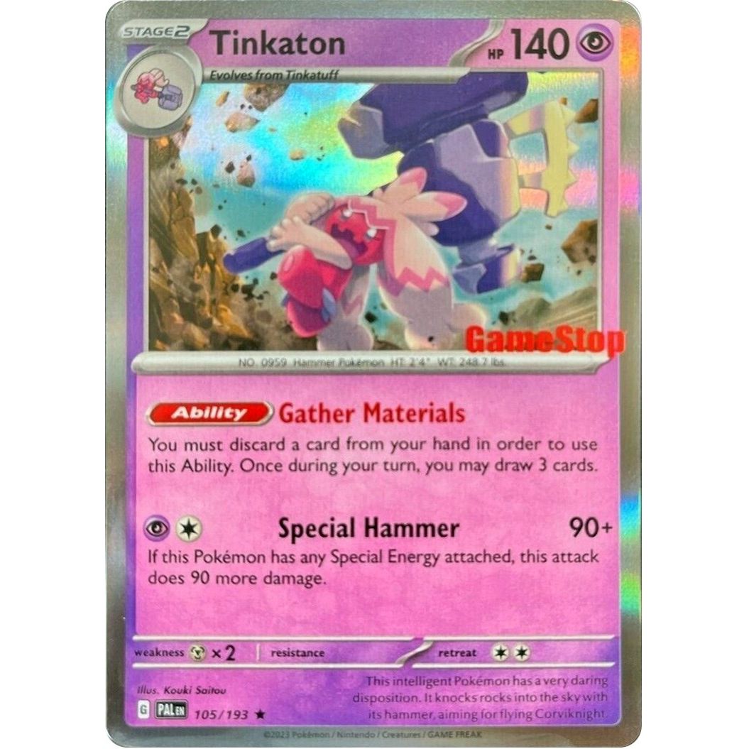 Image for Tinkaton - 105/193 (GameStop Exclusive) (105/193) (MCAP) - Pokemon