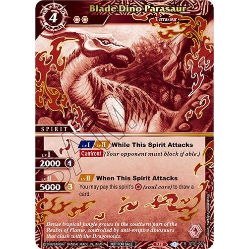 Image for Blade Dino Parasaur (Finalist Card Set Vol. 2) (ST01-007) (LEP) - Battle Spirits Saga