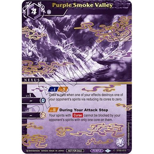 Image for Purple Smoke Valley (Finalist Card Set Vol. 2) (ST02-013) (LEP) - Battle Spirits Saga