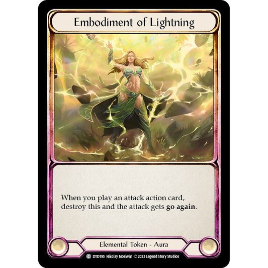 Image for Embodiment of Lightning (DTD195) (DTD) - Flesh and Blood TCG