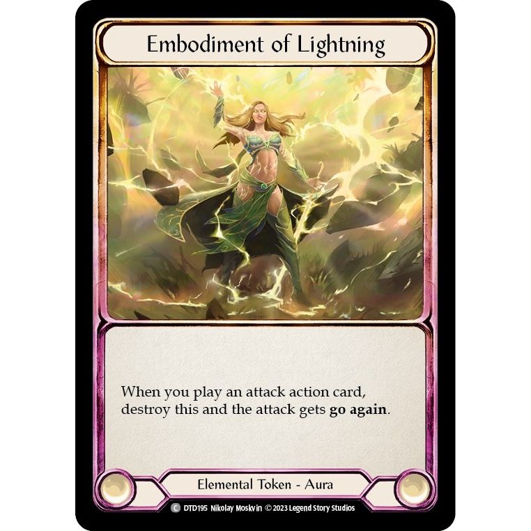 Image for Embodiment of Lightning (DTD195) (DTD) - Flesh and Blood TCG