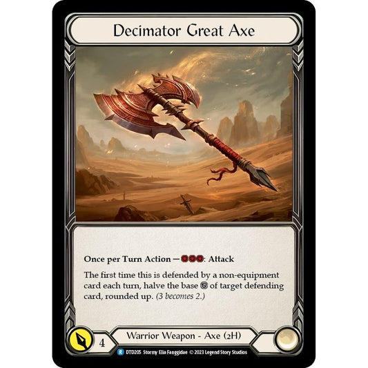 Image for Decimator Great Axe (DTD205) (DTD) - Flesh and Blood TCG