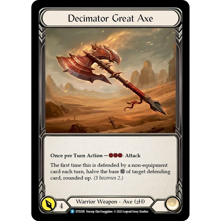 Image for Decimator Great Axe (DTD205) (DTD) - Flesh and Blood TCG