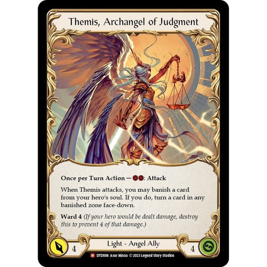 Image for Figment of Judgment // Themis, Archangel of Judgment (DTD006) (DTD) - Flesh and Blood TCG