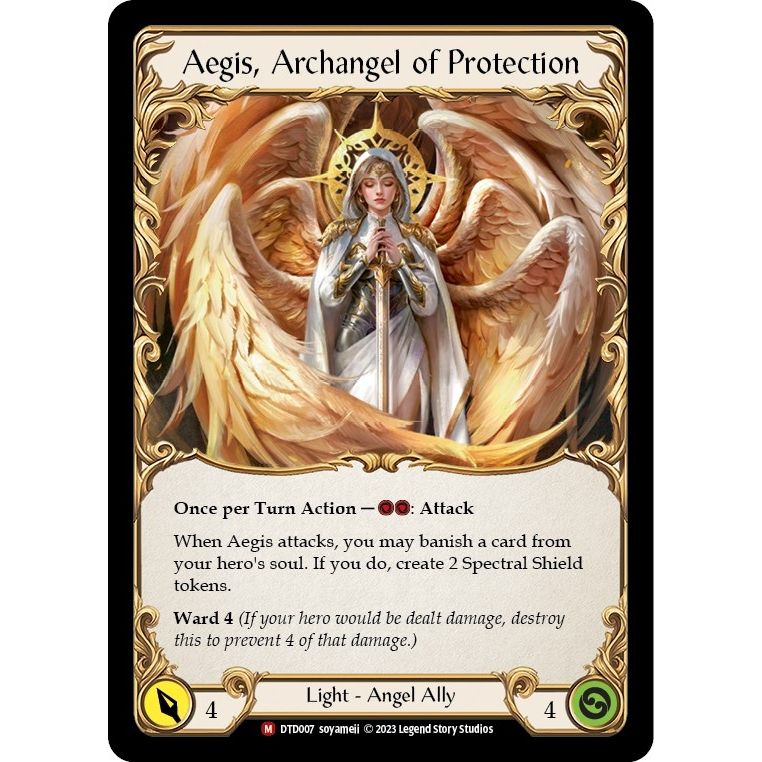 Image for Figment of Protection // Aegis, Archangel of Protection (DTD007) (DTD) - Flesh and Blood TCG
