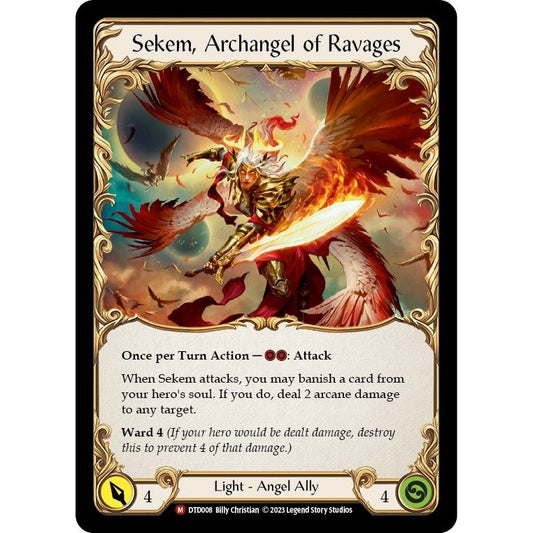 Image for Figment of Ravages // Sekem, Archangel of Ravages (DTD008) (DTD) - Flesh and Blood TCG