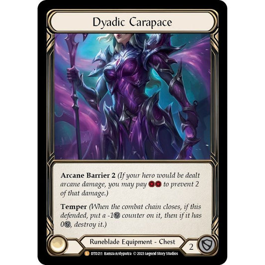 Image for Dyadic Carapace (DTD211) (DTD) - Flesh and Blood TCG